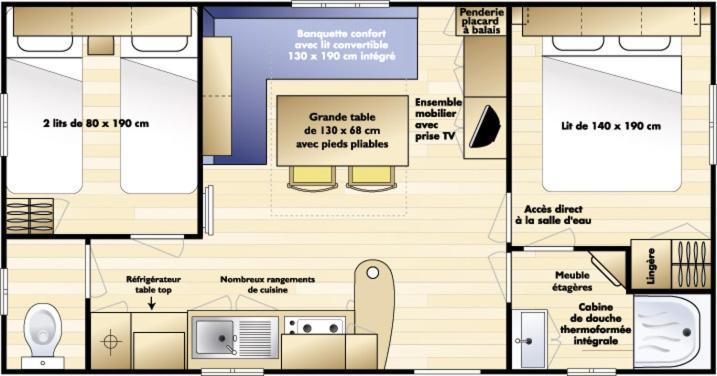 Mobil Home Les Sables D'Or Agde Le Grau-dʼAgde 外观 照片